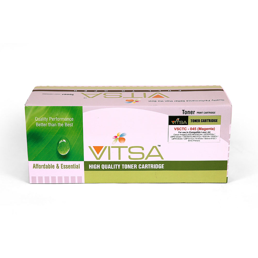 Canon Crg 045 Magenta Toner Cartridge Compatible For Canon Mf634Cdw, Mf632Cdw, Lbp612Cdw Laser Printer
