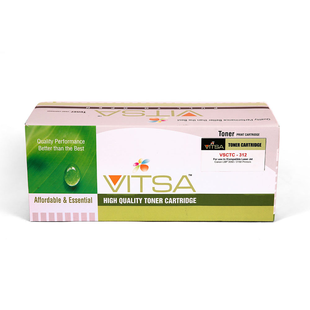 Vitsa 312 Toner Cartridge Compatible For   Canon  Lbp 3010 /  Lbp 3018 /  Lbp 3050 /  Lbp 3100 /  Lbp 3108 /  Lbp 3150