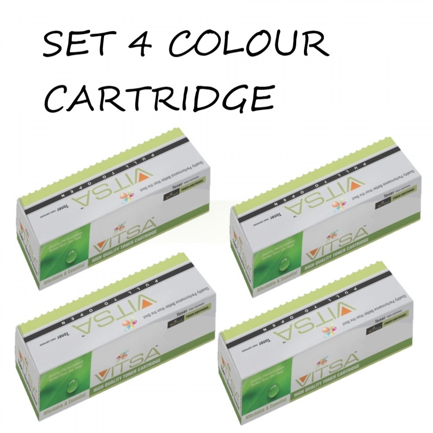 Vitsa 121A / C9700A / C9701A / C9702A / C9703A  Toner Cartridge Compatible For Hp Laserjet Pro Color 1500 / 1500L / 2500 / 2500N / 2500L Printer Recycled