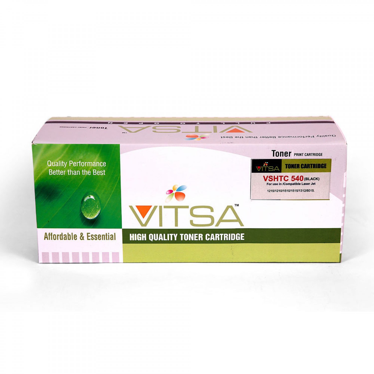 Vitsa 125A  / Cb540A  Black Toner Cartridge Compatible For  Hp Laserjet Color Cp1215  /  Cp1515N  /  Cm1312 Mfp  /  Cm1312Nfi  /  Cp1518Ni  /  Cm1312N  /  Cp1217  /  Cp1510  /  Cp1514N  /  Cp1518Ni Printer