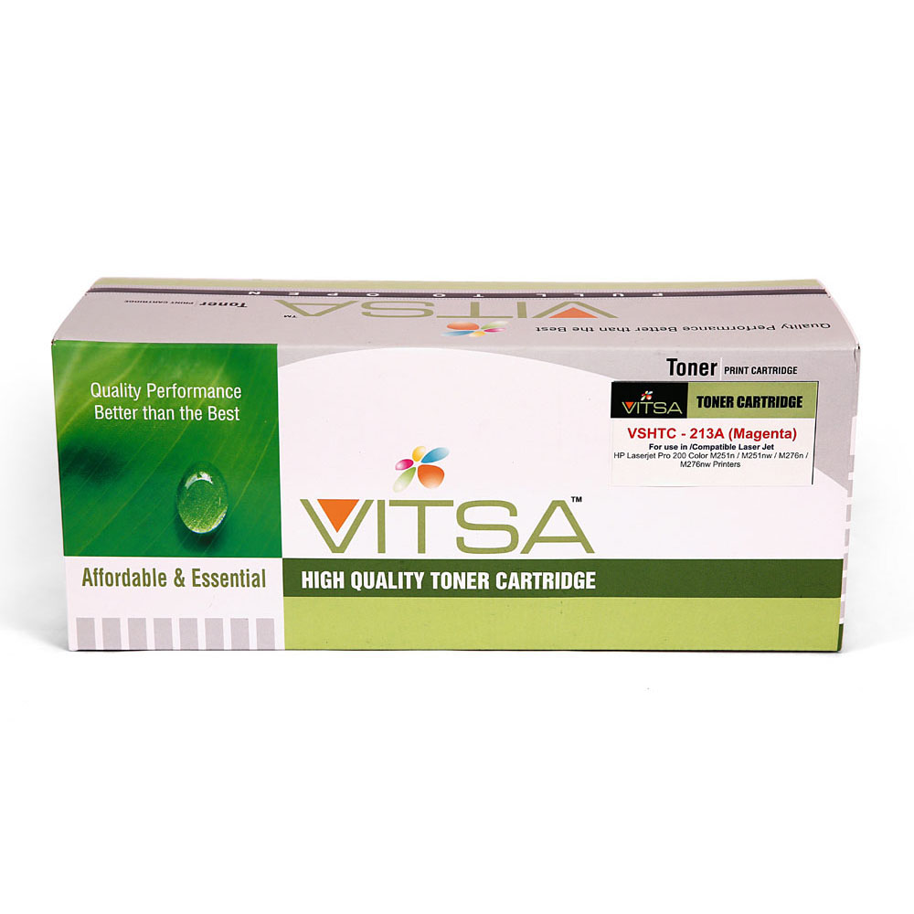 Vitsa 131A  / Cf213A Magenta  Toner Cartridge Compatible For  Hp Laserjet Pro  200 Color M251  /    M251Nw  /    Mfp M276   /    Mfp M276Nw Printer (Cf 210A)
