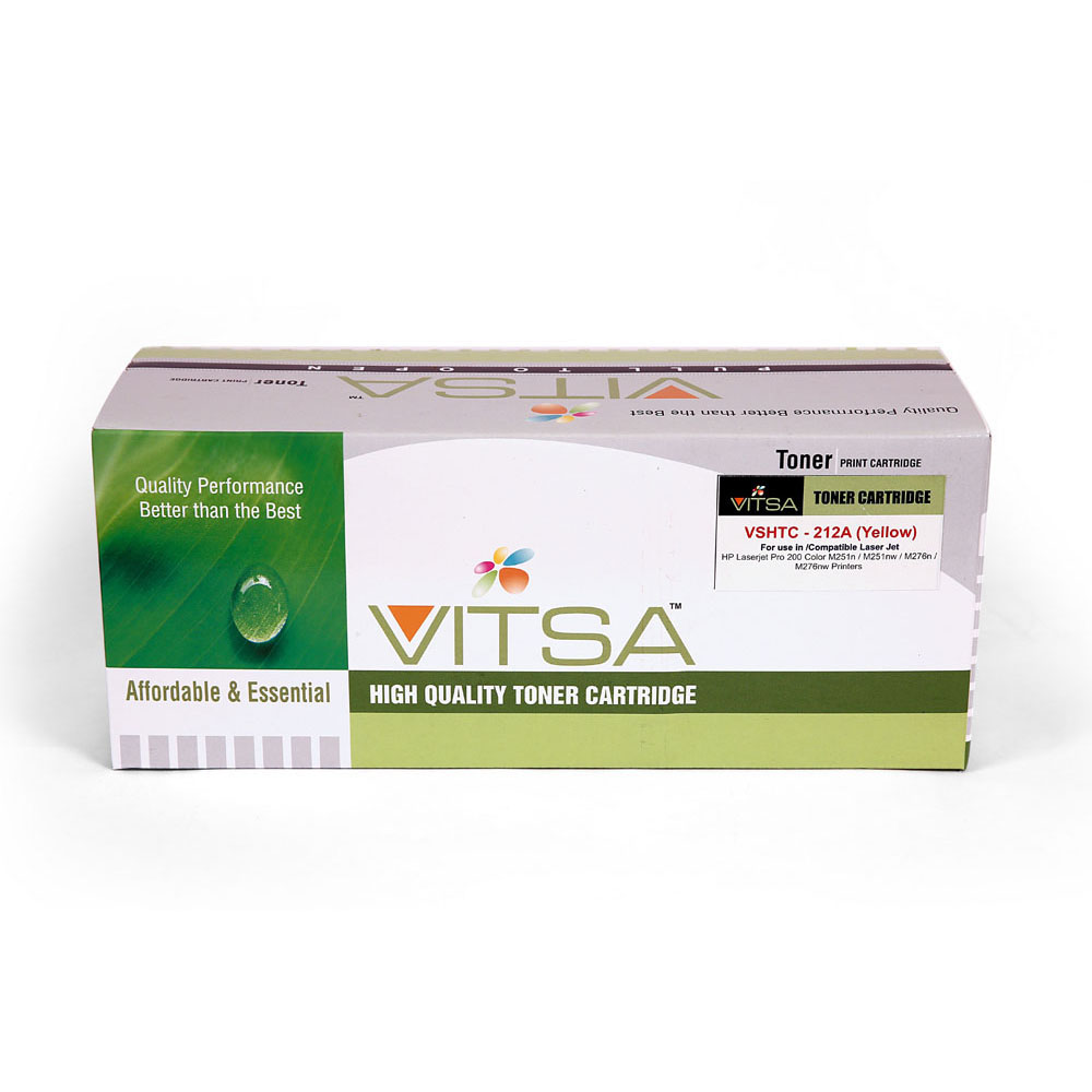 Vitsa 131A  / Cf212A Yellow Toner Cartridge Compatible For  Hp Laserjet Pro  200 Color M251  /    M251Nw  /    Mfp M276   /    Mfp M276Nw Printer (Cf 210A)