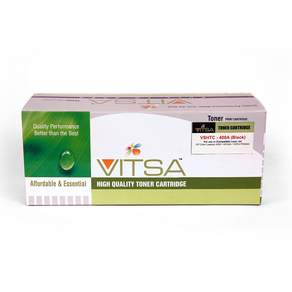 Vitsa 201A / 201X / Cf400  Black Toner Cartridge Compatible For  Hp Color Laserjet Pro M252Dw  /  Pro Mfp M277Dw /  Pro Mfp M277N Printer