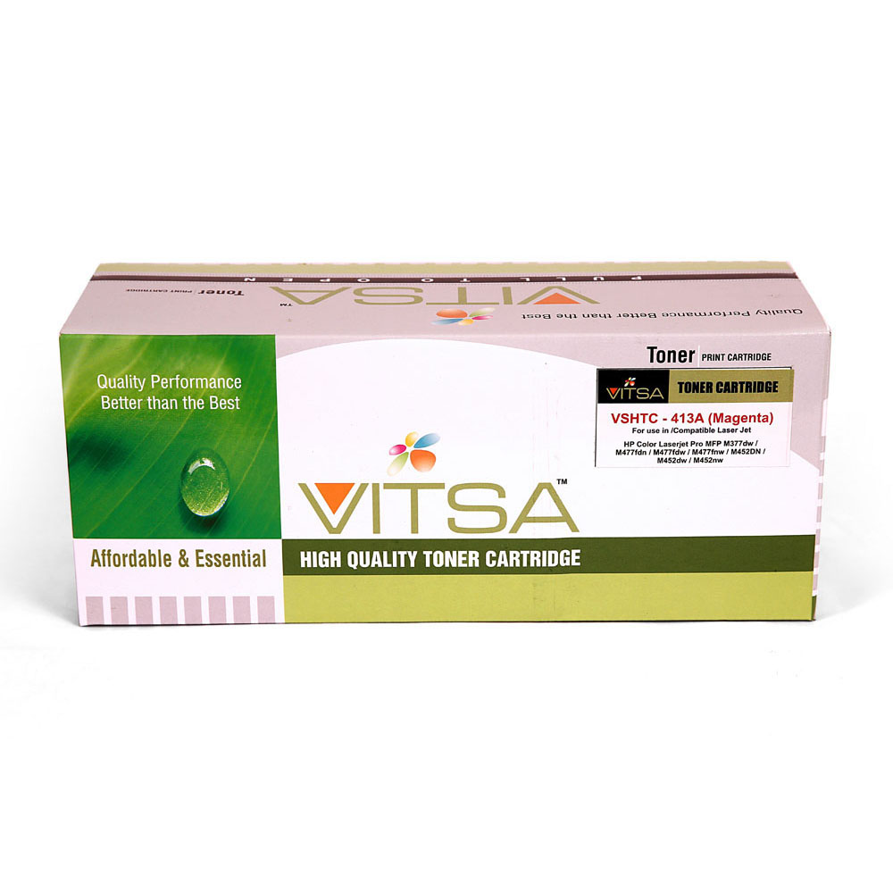 Vitsa 305A / Ce413A Toner Cartridge Compatible For Hp Color Jet Pro M351A / Pro Mfp M375Nw / Pro M451Dn / Pro M451Dw / Pro M451Nw / Pro M475 / Pro M475Dn / Pro M475Dw Printer ( Ce 410A )