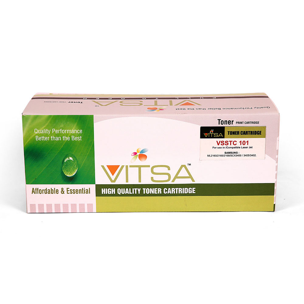 Vitsa Mlt-D101S / D101S / 101 Toner Cartridge Compatible For Samsung Ml-2161 / Ml-2162G / Ml-2163G / Ml-2164Gw / Ml-2165 / Ml-2165W / Ml-2166 / Ml-2166W / Ml-2168G