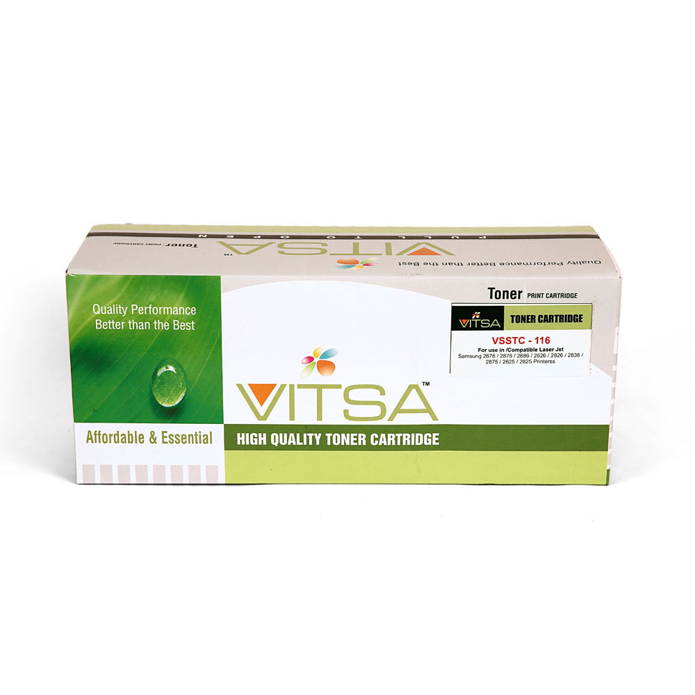 Vitsa Mlt-D116L / D116L / 116 Toner Cartridge Compatible For Samsung 2676 / 2876 / 2886 / 2626 / 2826 / 2836 / 2875 / 2625 / 2825